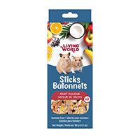 Living World Hamster Treat Sticks - Fruit Flavour - 2 pack - 90 g (3.17 oz)