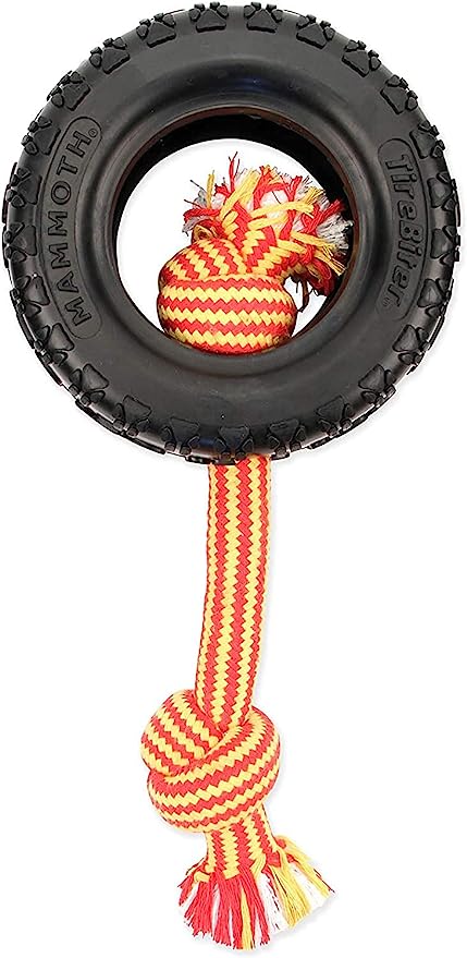 MAMMOTH TireBiter II Rope Dog Toy 6"