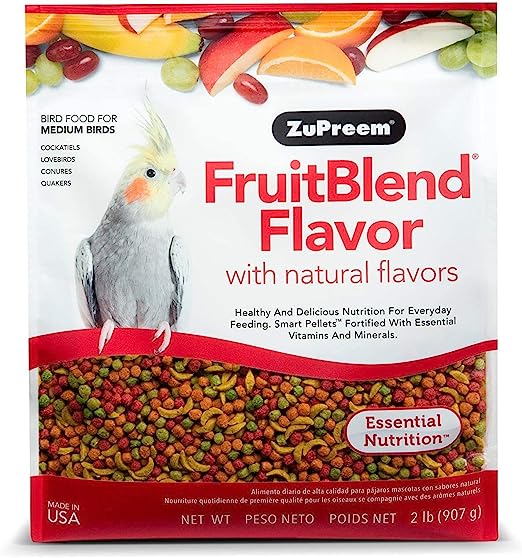 ZUPREEM Medium Fruit Blend Bird Diet Size: 2 Pounds