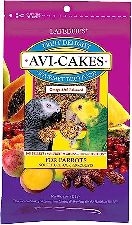Fruit Delight Avi-Cakes for Parrots 8oz