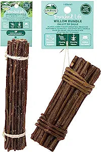 Oxbow Animal Health 2 Stick Bundle Small Pet Chew Toys: Apple and Willow Wood