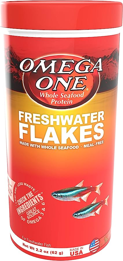 Omega One Freshwater Flakes, 2.2 oz