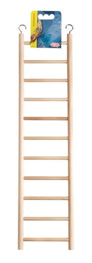 Living World Wooden Bird Ladder - 11 Steps - 43 cm (17 in) Long