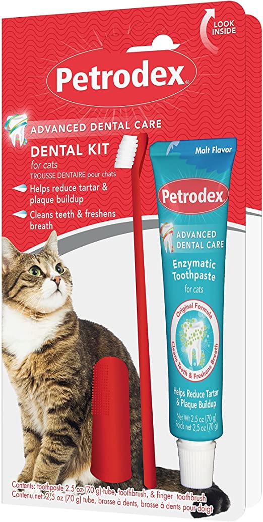 SENTRY Petrodex Dental Kit for Cats - Malt