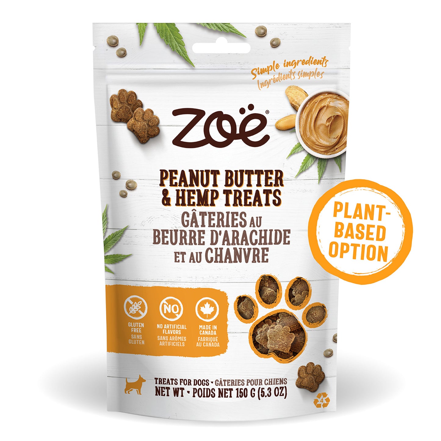 Peanut Butter & Hemp Dog Treats