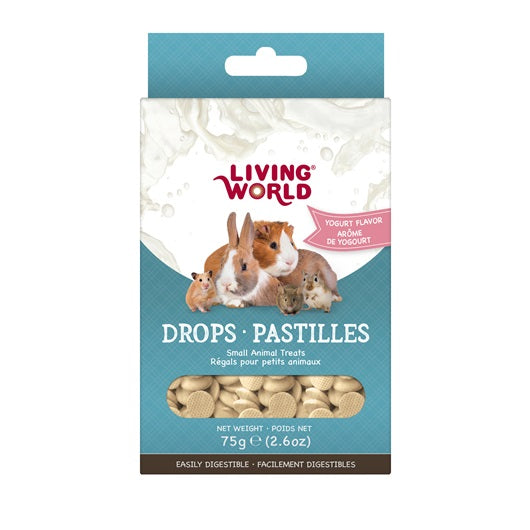 Living World Small Animal Drops - Yogurt Flavour - 75 g