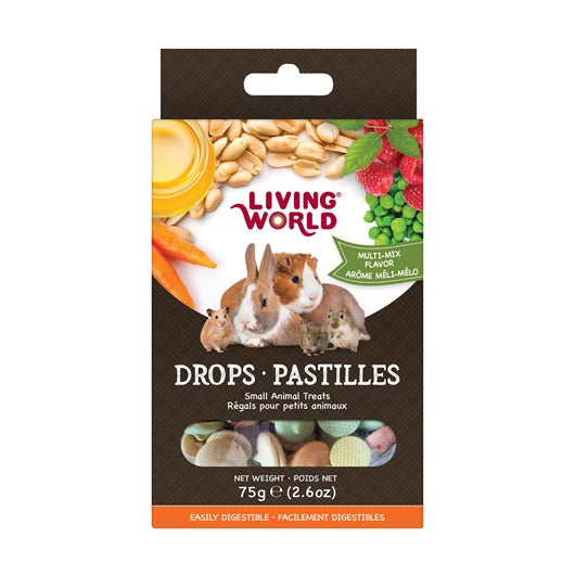 Living World Small Animal Drops - Multi-Mix Flavour - 75 g