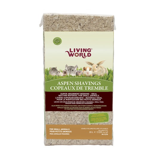 Living World Aspen Shavings - 20 L