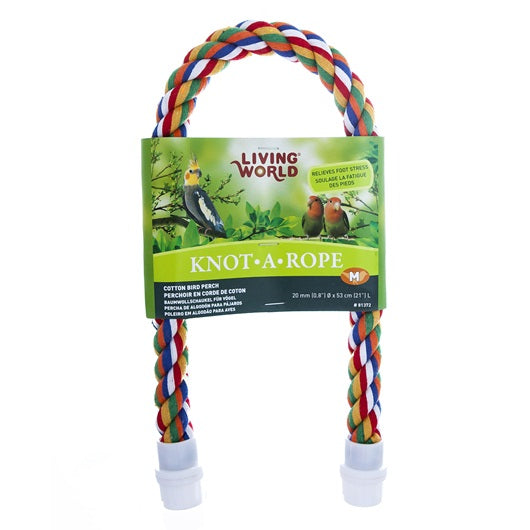 Living World Multi-Coloured Cotton Perch - L
