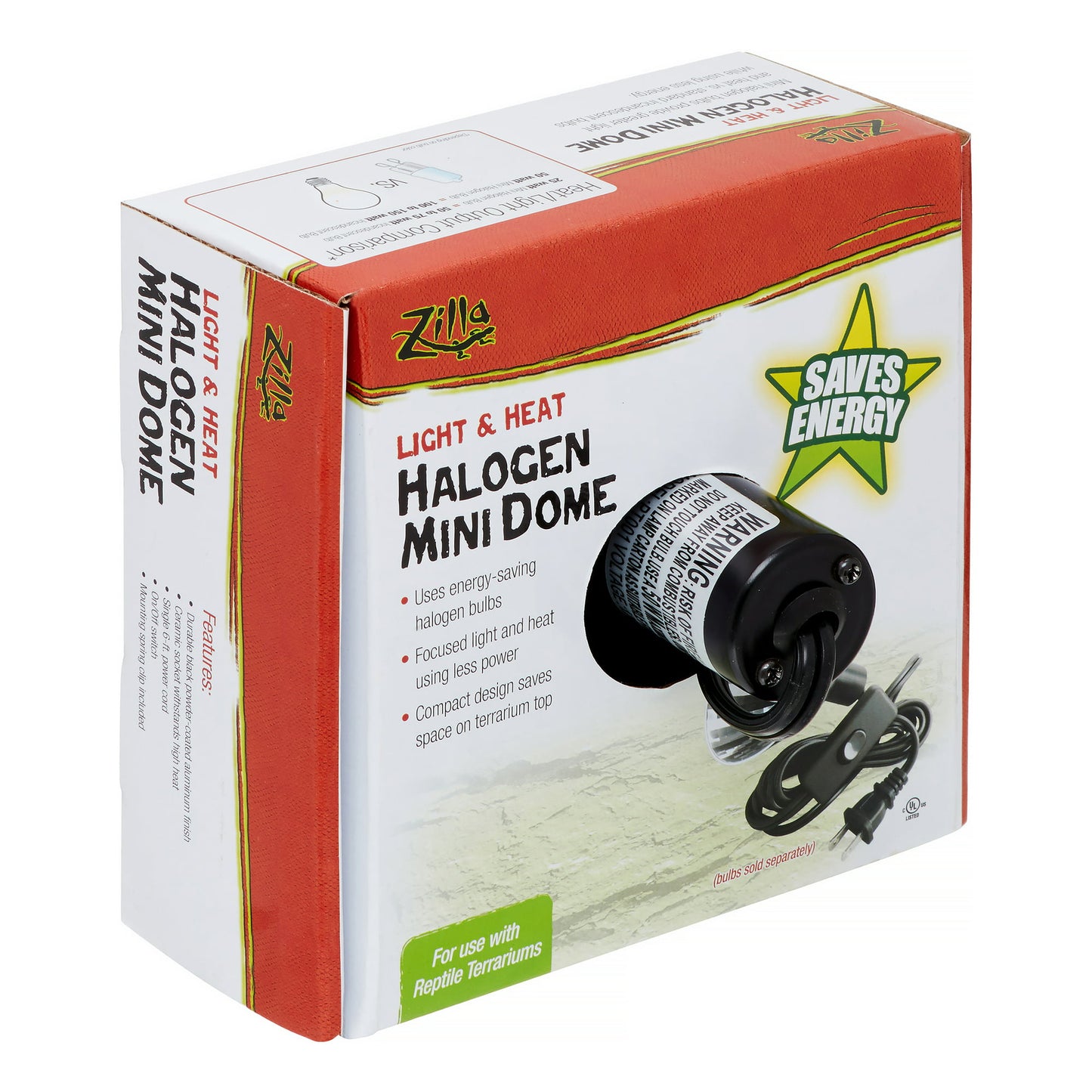 Zilla Mini Halogen Reptile Dome Heat Lamp