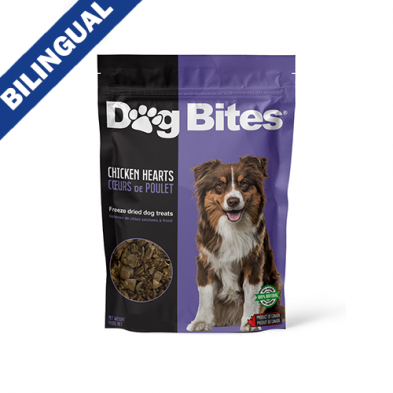 DOG BITES® FREEZE DRIED CHICKEN HEARTS DOG TREAT 90 GM