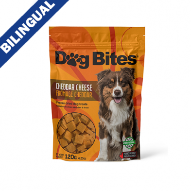 DOG BITES® FREEZE DRIED CHEDDAR CHEESE DOG TREAT 120G