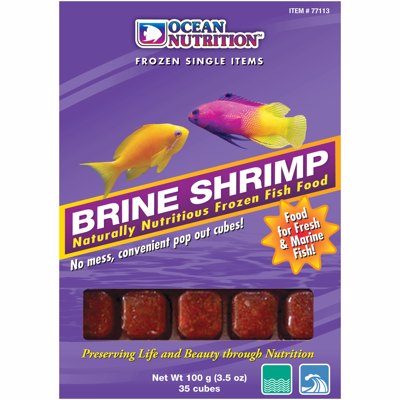 Frozen Ocean Brine Shrimp Cubed 3.5oz
