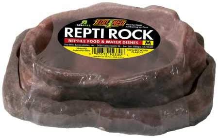 Zoo Med Repti Rock Reptile Food Water Dishes (Medium)