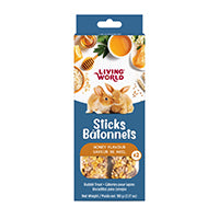 Living World Rabbit Treat Sticks - Honey Flavour - 2 pack - 90 g (3.17 oz)