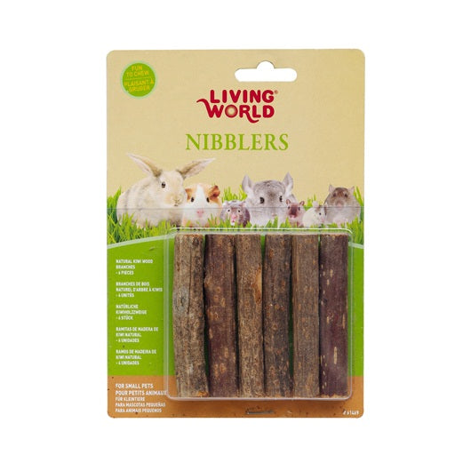 Living World Nibblers Wood Chews - Kiwi Sticks