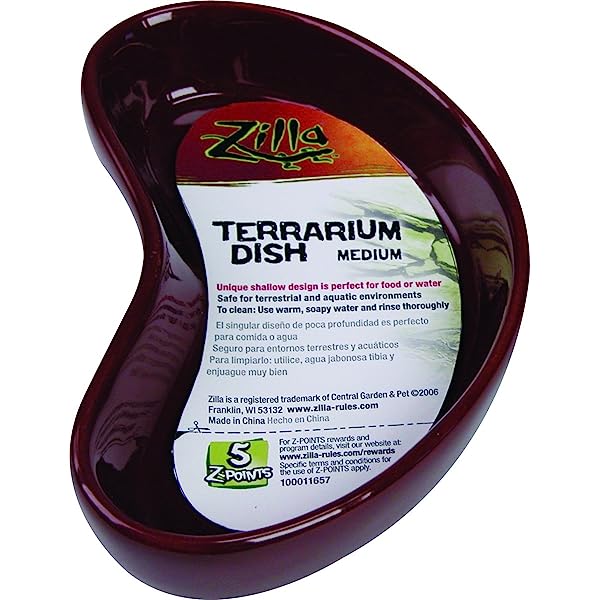 Zilla Kidney Terrarium Dish, Medium