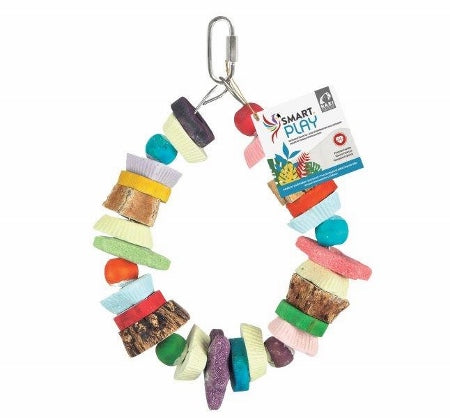Smart Play Enrichment Parrot Toy Cookie Ring