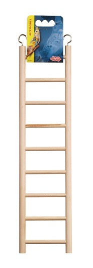 Living World Wooden Bird Ladder - 9 Steps - 38 cm (15 in) Long