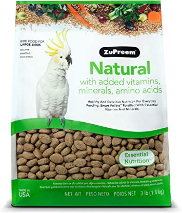 ZuPreem - Natural bird food for large ornamental bird species | Macaw parrot food granules