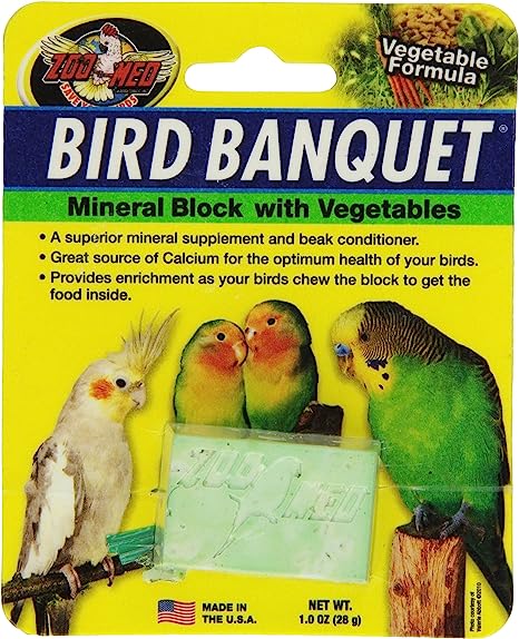 Zoo Med Vegetable Bird Banquet Block, Small