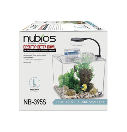 Nubios Desktop Betta Bowl-Square 5 Gallons