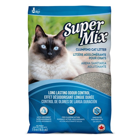 Cat Love Super Mix Unscented Clumping Cat Litter - 7.5 kg