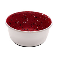 Dogit Stainless Steel Non-Skid Dog Bowl - Red Speckle - 950 ml