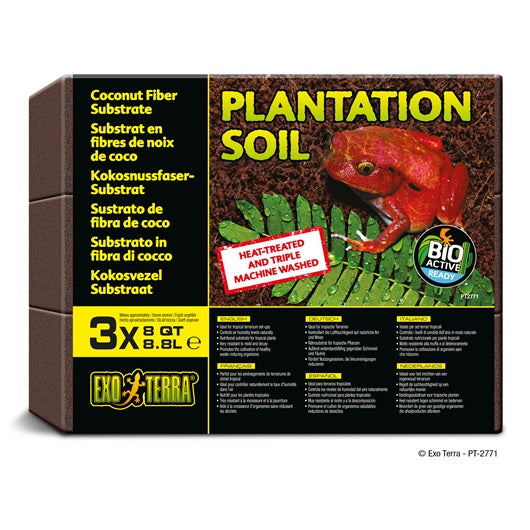 Exo Terra Plantation Soil 8 Qt 3 Packs