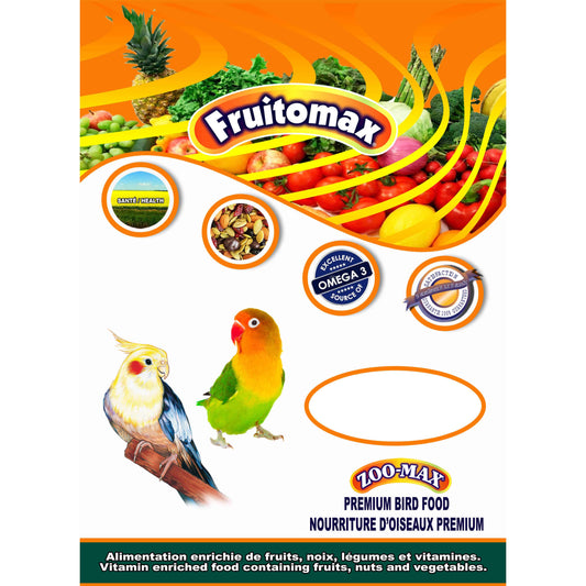 Fruitomax cockatiel and lovebird food 2 lbs