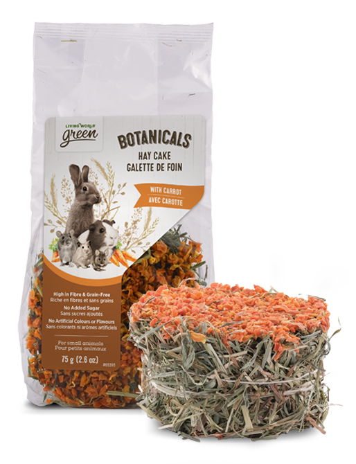 Living World Green Living World Green Botanicals Hay Cake - Carrot - 75 g