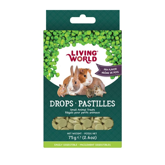 Living World Small Animal Drops - Pea Flavour - 75 g