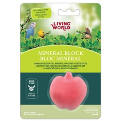 Living World Apple-Shaped Mineral Block for Birds - 31 g (1.1 oz)