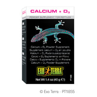 Exo Terra Calcium + D3 Powder Supplement 40g