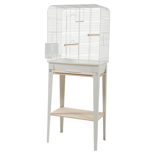 ZOLUX Chic Loft Bird Cage & Stand, White