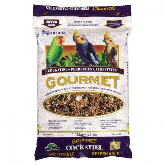 Hagen Gourmet Premium Seeds, Fruits, and Vegetables Mix Cockatiel