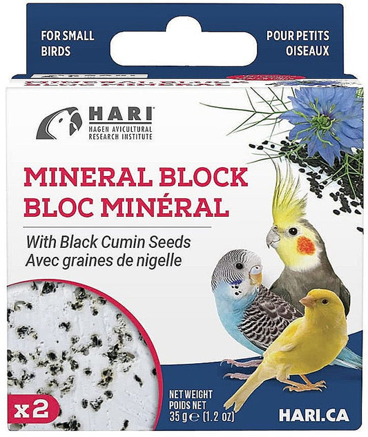 HARI Black Cumin Seed Mineral Block for Small Birds by HARI