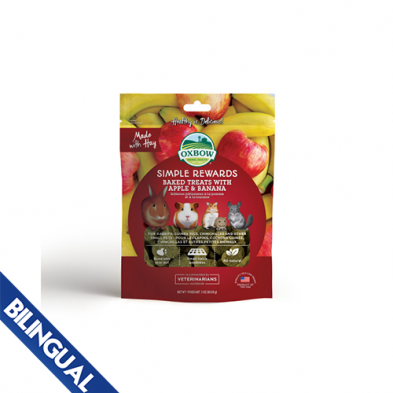 Oxbow Animal Health™ Simple Rewards Baked Treats with Apple & Banana 2 oz