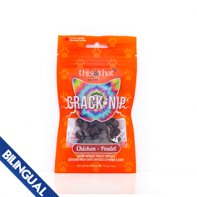 THIS & THAT® SNACK STATION CRACK-NIP CHICKEN 43 GM CAT TREAT