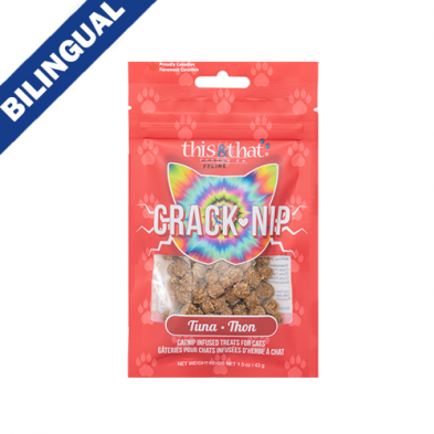 THIS & THAT® SNACK STATION CRACK-NIP TUNA 43 GM CAT TREAT