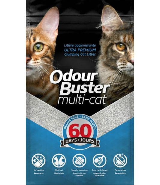 Odour Buster Multi Cat Clumping Litter 12kg